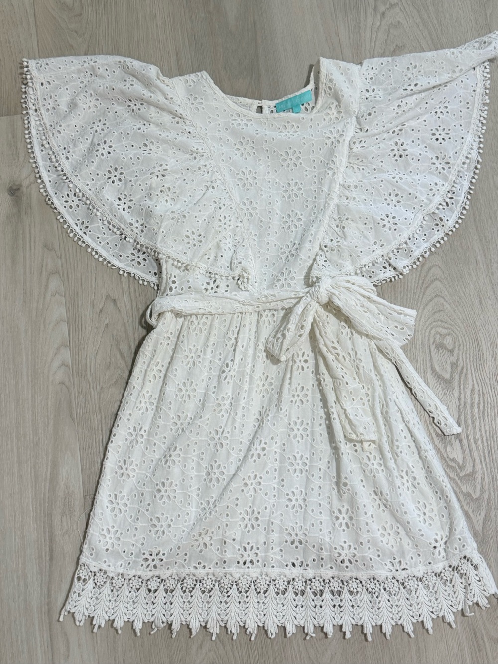 Melissa Odabash White Eyelet Lace Top